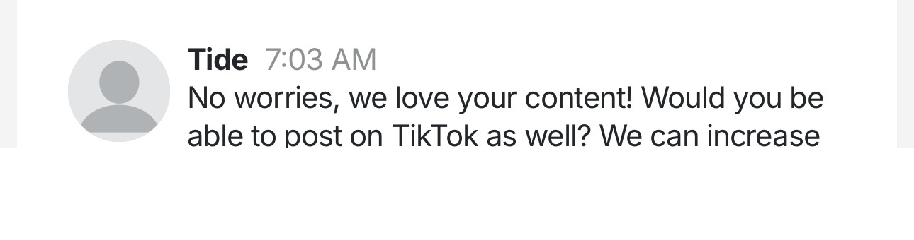 Tide feedback